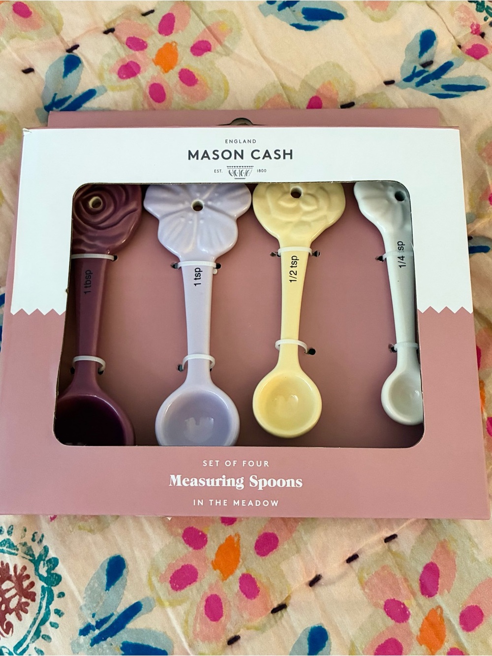 Mason Cash In The Meadow Measuring Spoons - Pastel Set of 4